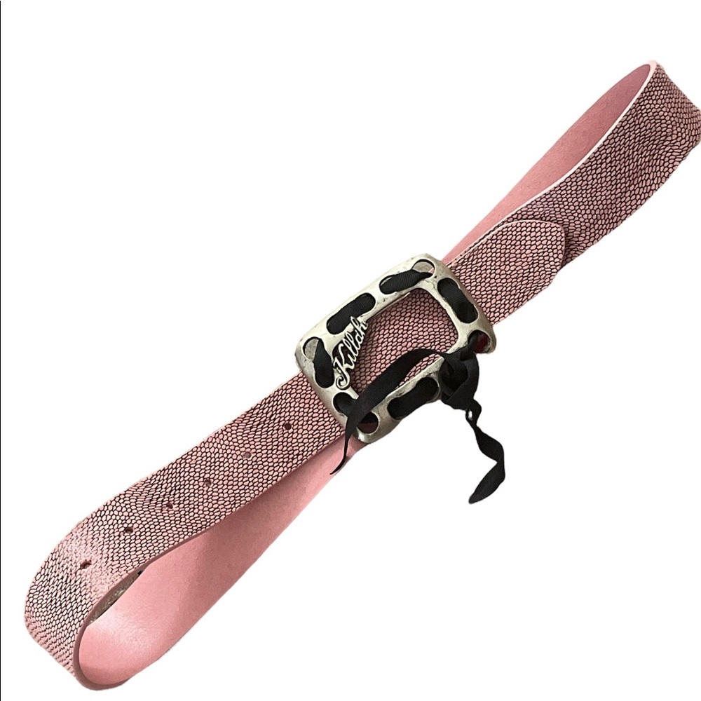 MISS SIXTY KILLAH Pink Belt with Silver Buckle with ribbon!!!
